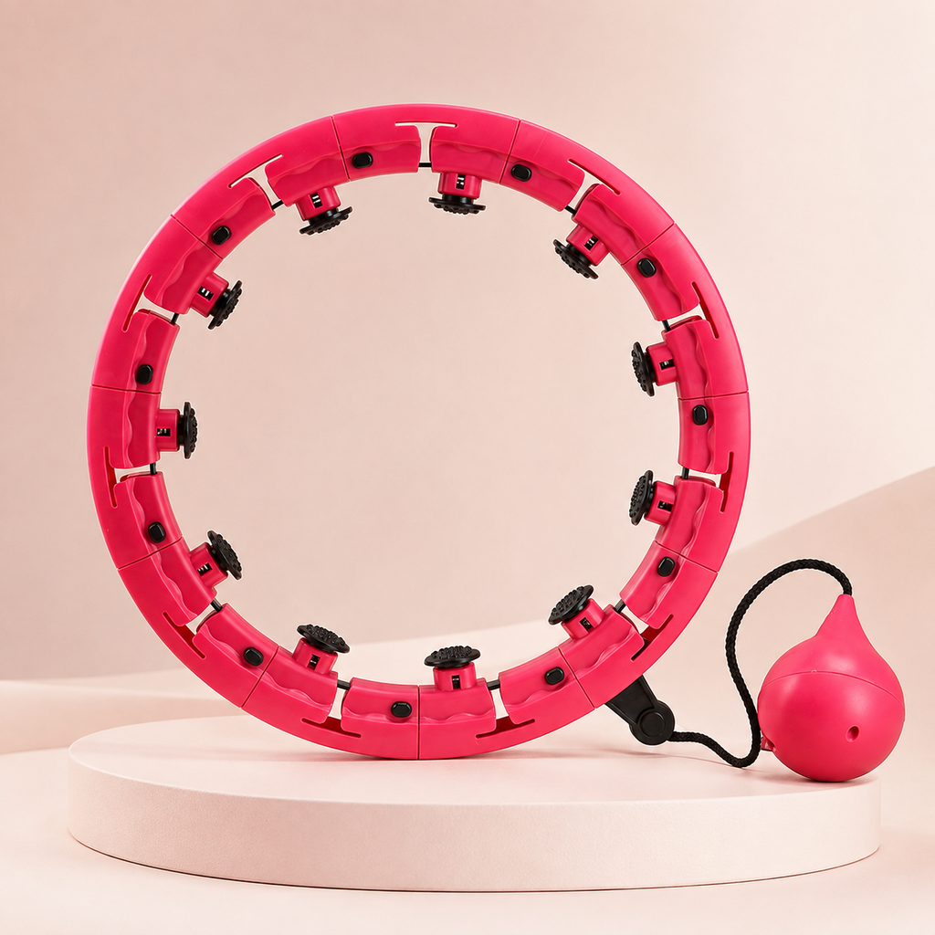Smart Weighted Hula Hoop – Adjustable 24-Section Fitness Hoop
