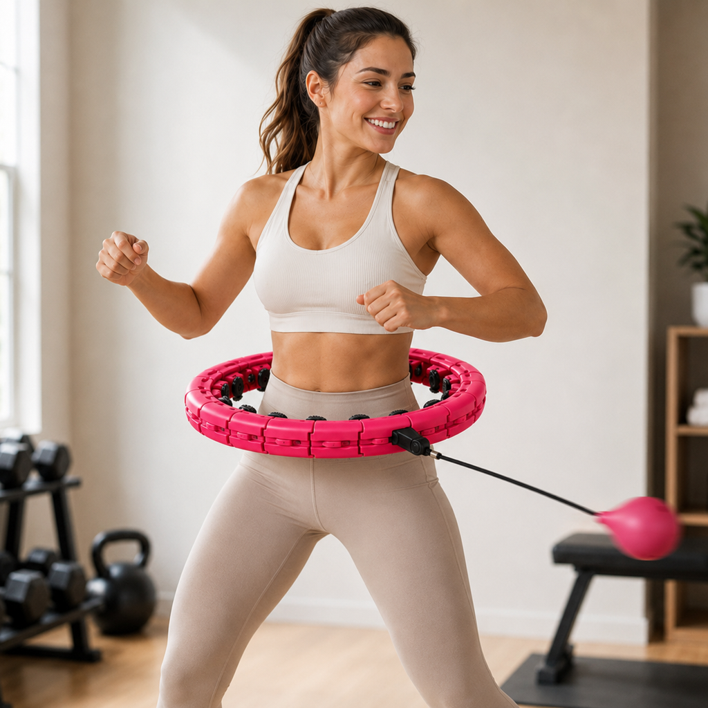 Smart Weighted Hula Hoop – Adjustable 24-Section Fitness Hoop