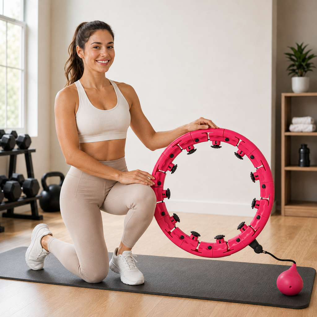 Smart Weighted Hula Hoop – Adjustable 24-Section Fitness Hoop
