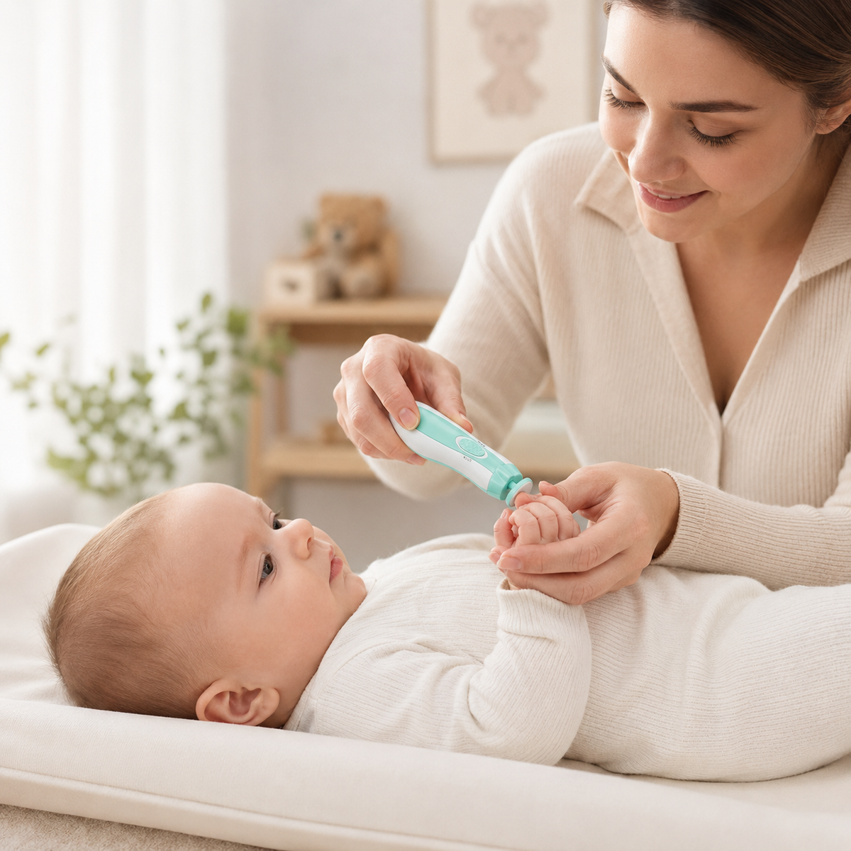 Electric Baby Nail Trimmer Set – Gentle & Safe Nail Care