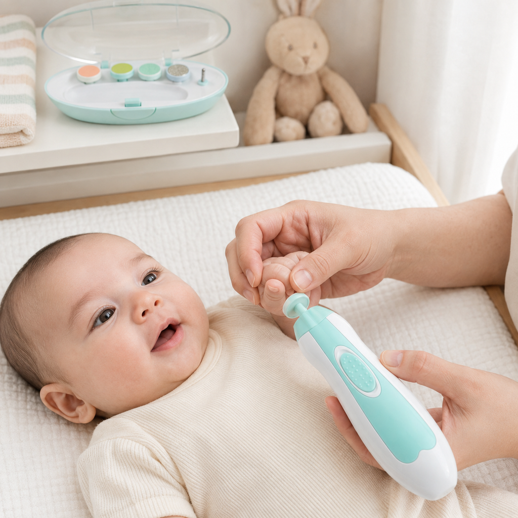 Electric Baby Nail Trimmer Set – Gentle & Safe Nail Care
