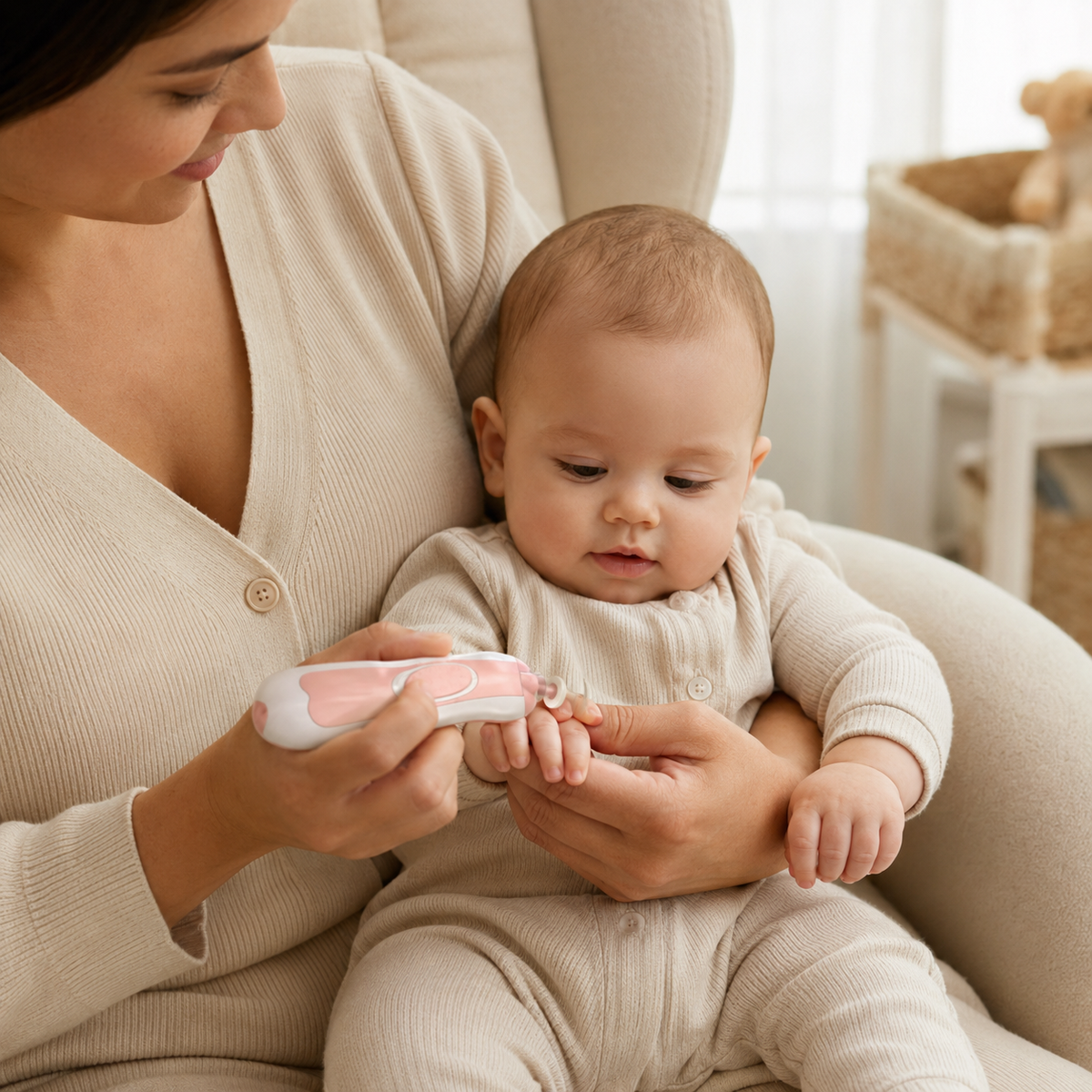 Electric Baby Nail Trimmer Set – Gentle & Safe Nail Care