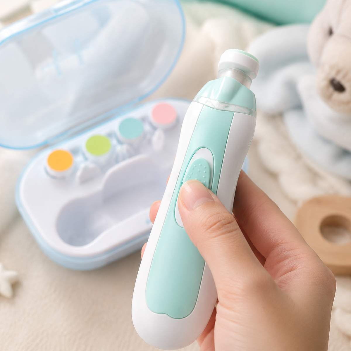 Electric Baby Nail Trimmer Set – Gentle & Safe Nail Care