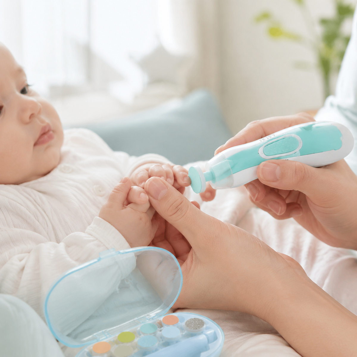 Electric Baby Nail Trimmer Set – Gentle & Safe Nail Care
