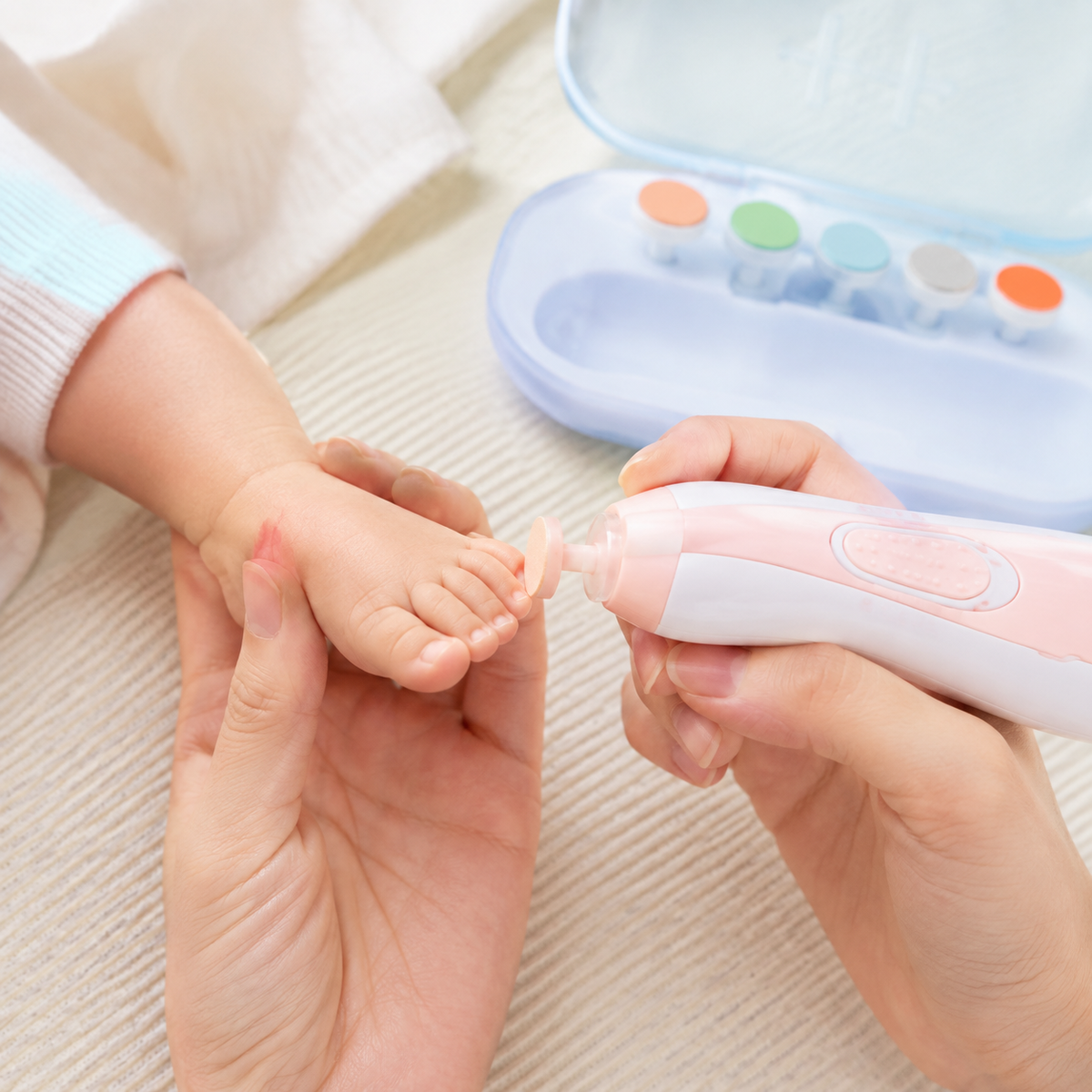 Electric Baby Nail Trimmer Set – Gentle & Safe Nail Care
