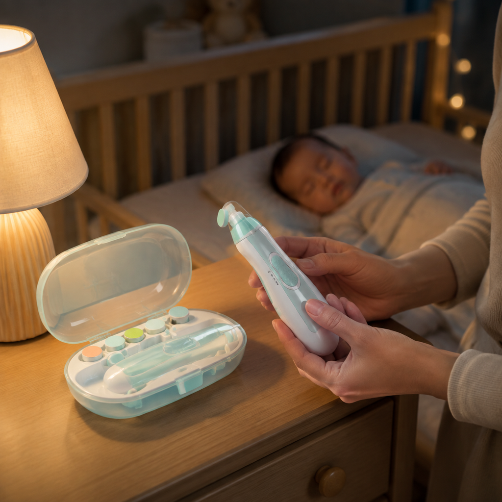 Electric Baby Nail Trimmer Set – Gentle & Safe Nail Care