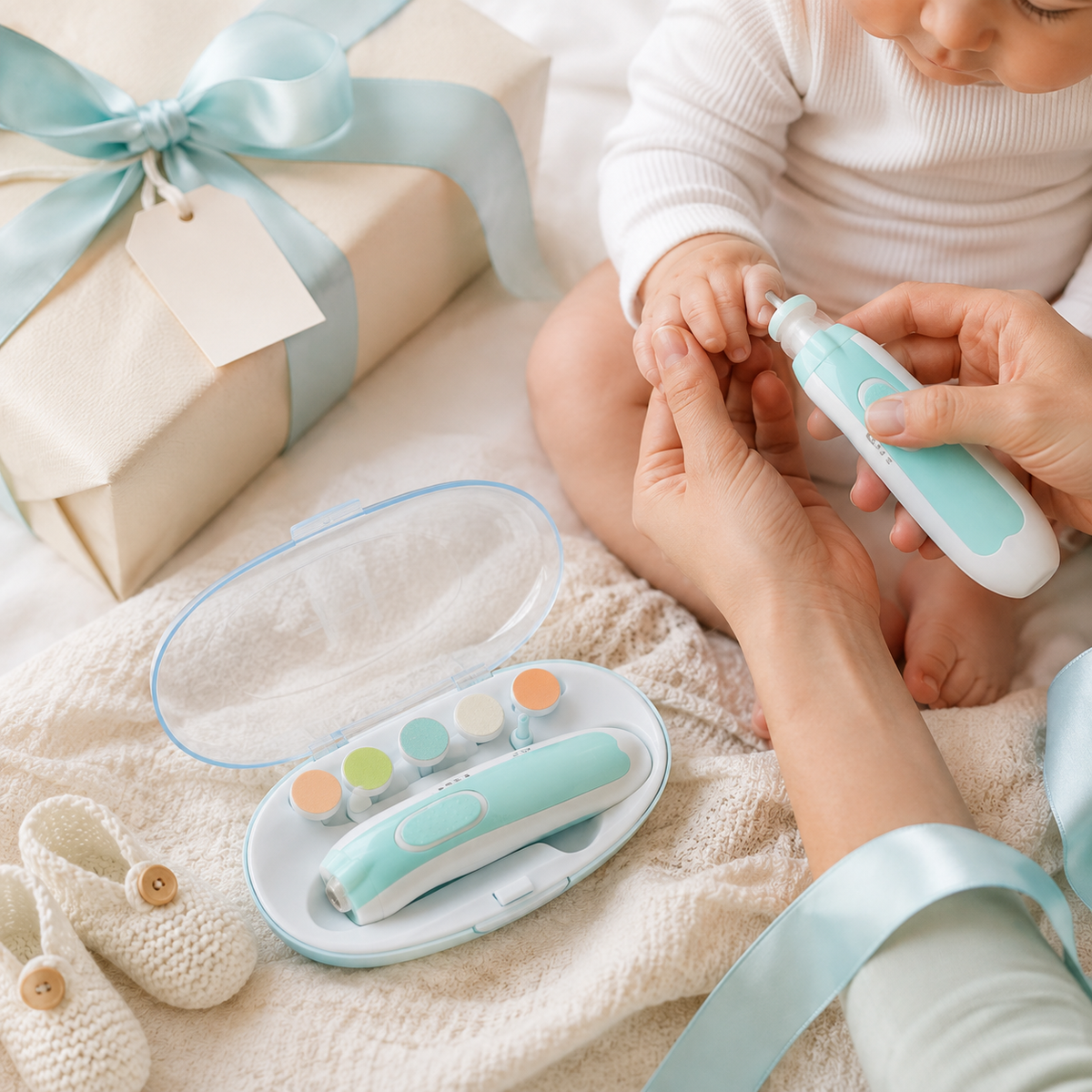 Electric Baby Nail Trimmer Set – Gentle & Safe Nail Care