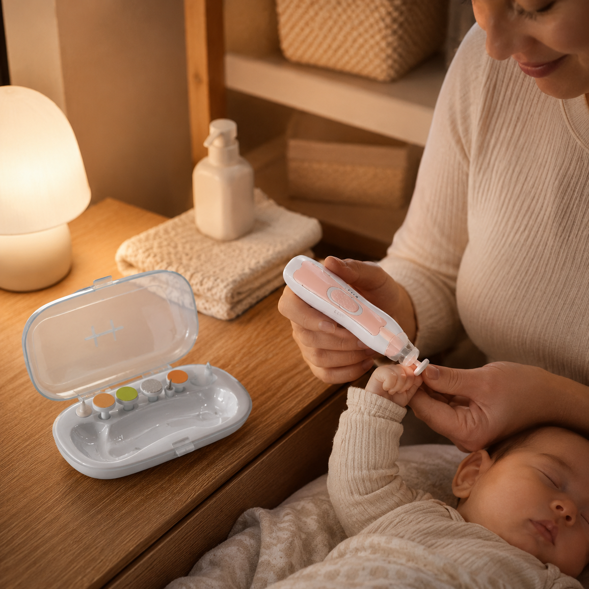 Electric Baby Nail Trimmer Set – Gentle & Safe Nail Care