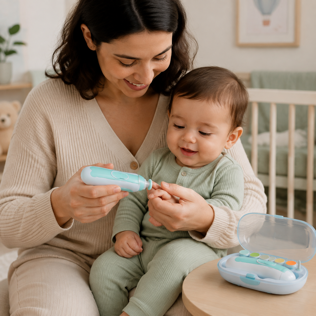 Electric Baby Nail Trimmer Set – Gentle & Safe Nail Care