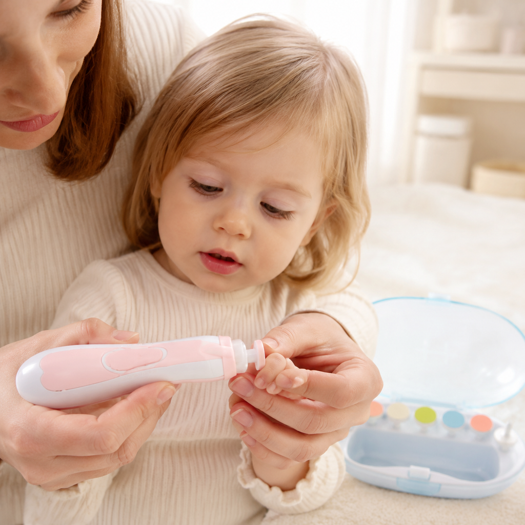 Electric Baby Nail Trimmer Set – Gentle & Safe Nail Care