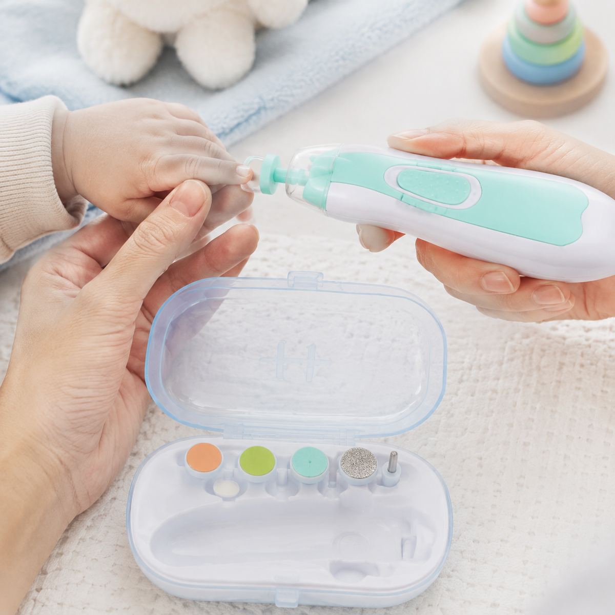 Electric Baby Nail Trimmer Set – Gentle & Safe Nail Care