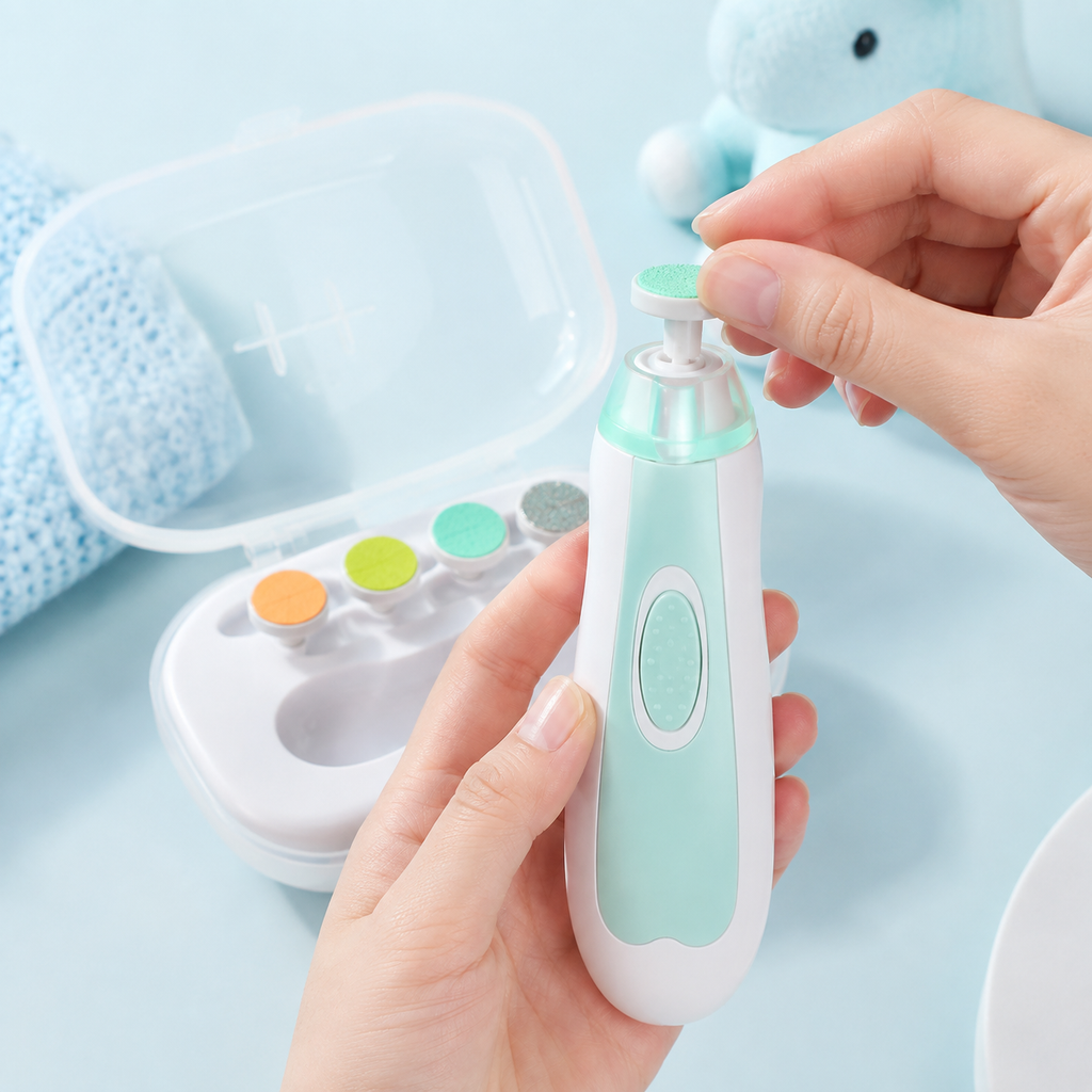 Electric Baby Nail Trimmer Set – Gentle & Safe Nail Care