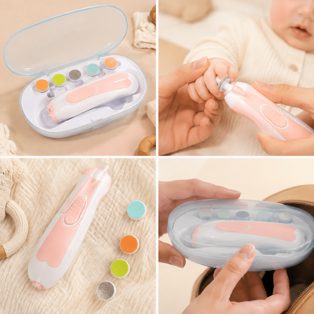 Electric Baby Nail Trimmer Set – Gentle & Safe Nail Care