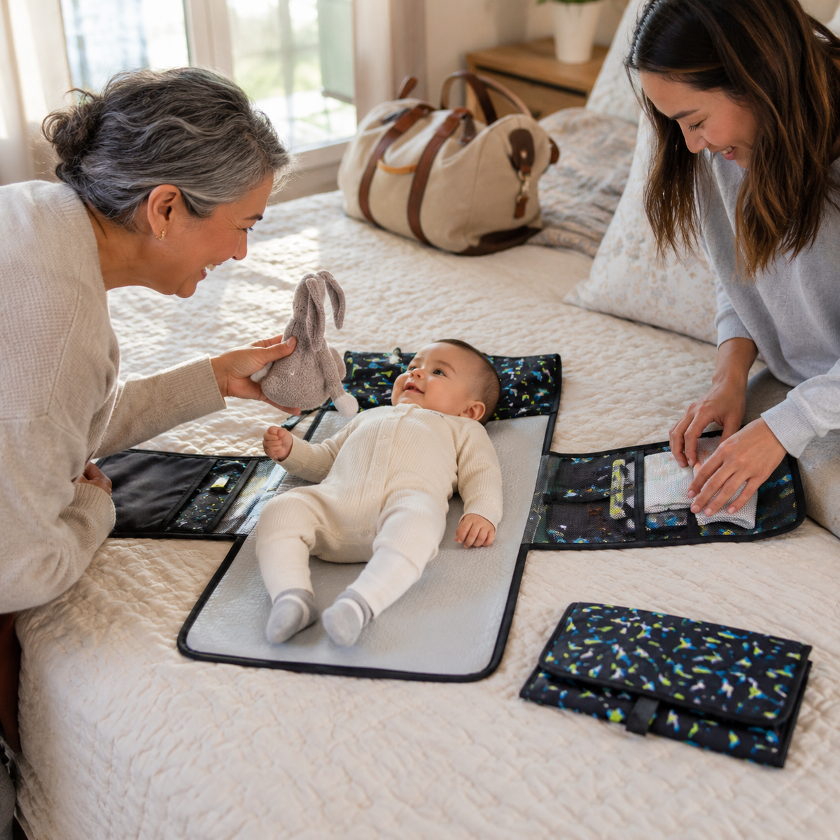 Portable Foldable Baby Changing Mat – Waterproof Travel Changing Pad