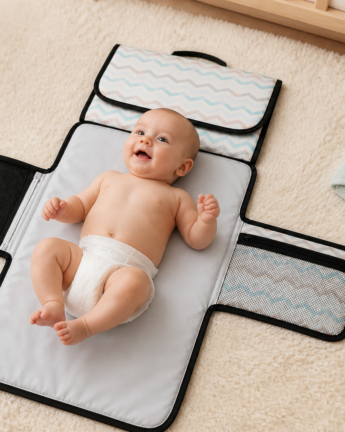 Portable Foldable Baby Changing Mat – Waterproof Travel Changing Pad