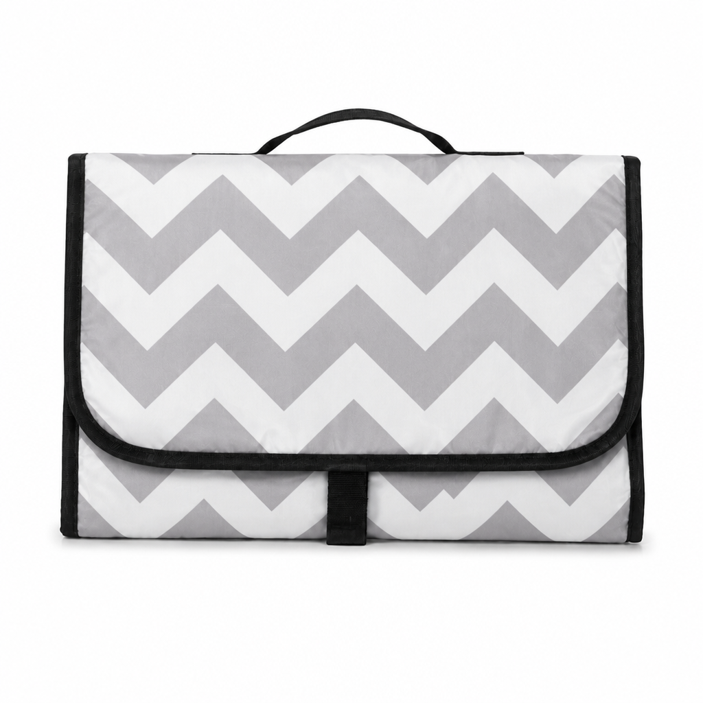 Portable Foldable Baby Changing Mat – Waterproof Travel Changing Pad – Gray