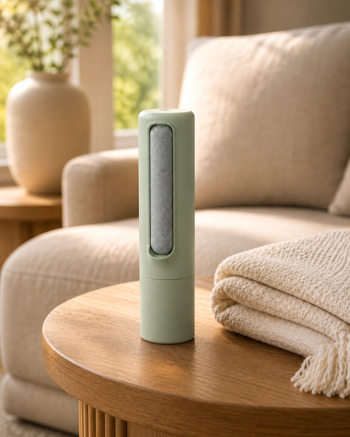 2-in-1 Reusable Pet Hair Remover Green